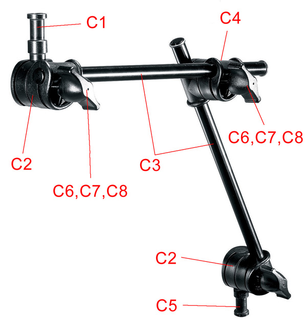 196 articulated arm