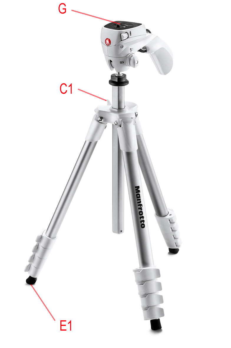 MANFROTTO COMPACT ACTION TRIPOD WHITE