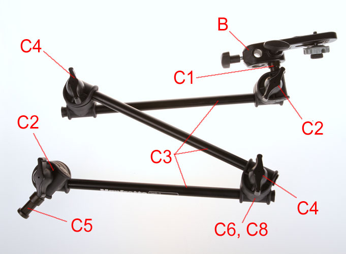 196B 3 section Articulated Arm