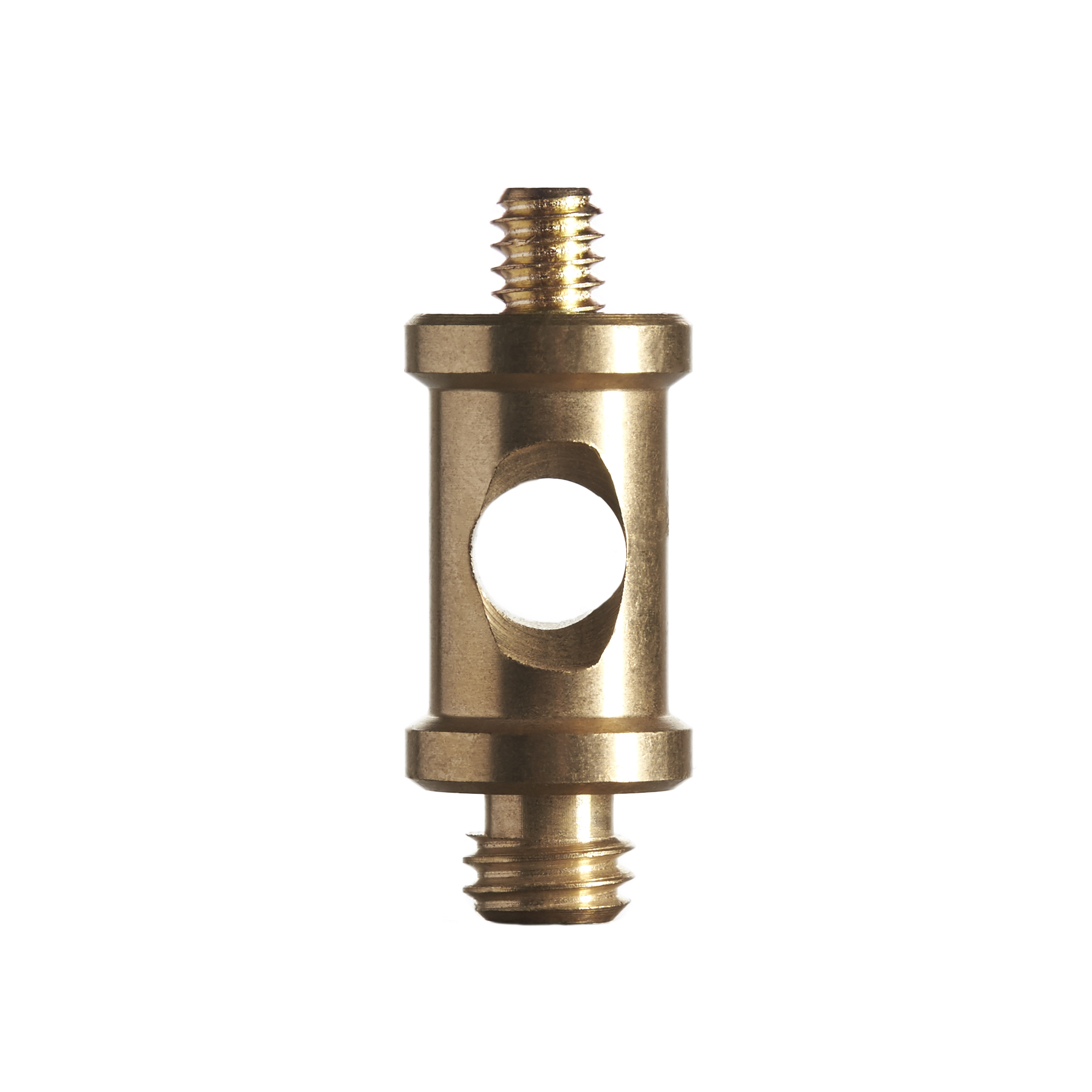 Short Brass Spigot 1/4-20 male to 3/8 male