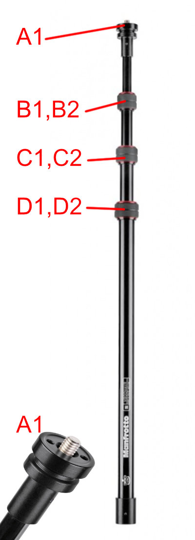MBOOMAVR Monopod Parts