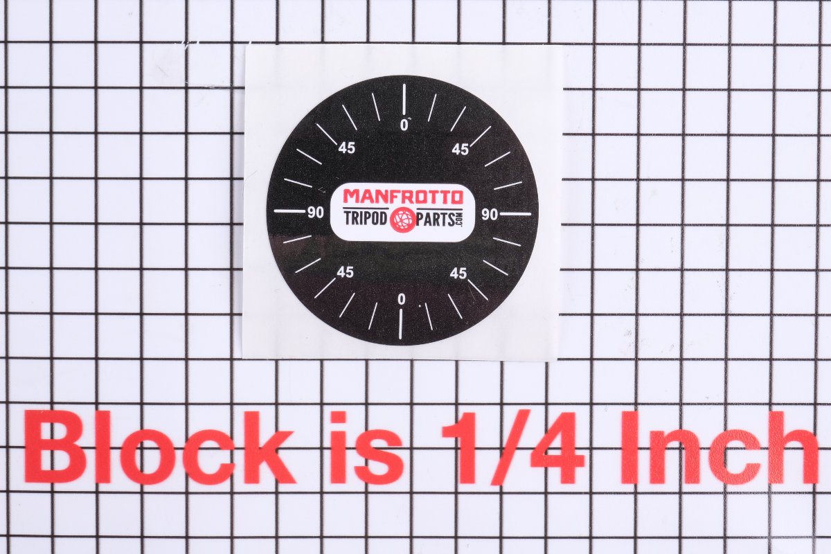 90 Degree Label 1.5 inch diameter