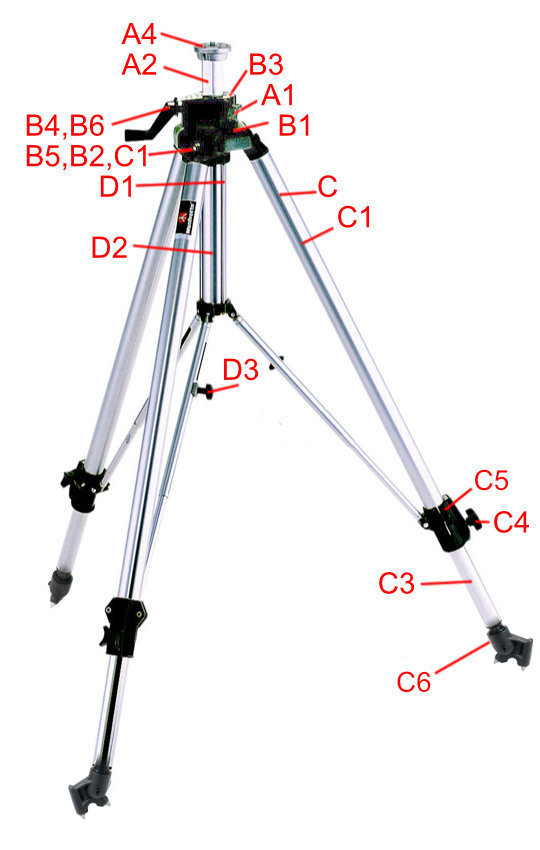 Manfrotto 117MVB heavy duty tripod